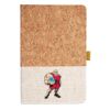 Cork And Heathered Fabric Hardcover Journal 5.5" X 8.25" Thumbnail