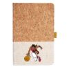 Cork And Heathered Fabric Hardcover Journal 5.5" X 8.25" Thumbnail