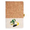Cork And Heathered Fabric Hardcover Journal 5.5" X 8.25" Thumbnail