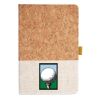 Cork And Heathered Fabric Hardcover Journal 5.5" X 8.25" Thumbnail