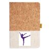 Cork And Heathered Fabric Hardcover Journal 5.5" X 8.25" Thumbnail