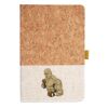 Cork And Heathered Fabric Hardcover Journal 5.5" X 8.25" Thumbnail