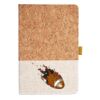 Cork And Heathered Fabric Hardcover Journal 5.5" X 8.25" Thumbnail