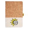 Cork And Heathered Fabric Hardcover Journal 5.5" X 8.25" Thumbnail