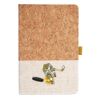 Cork And Heathered Fabric Hardcover Journal 5.5" X 8.25" Thumbnail