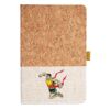 Cork And Heathered Fabric Hardcover Journal 5.5" X 8.25" Thumbnail