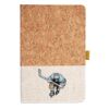 Cork And Heathered Fabric Hardcover Journal 5.5" X 8.25" Thumbnail