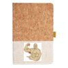 Cork And Heathered Fabric Hardcover Journal 5.5" X 8.25" Thumbnail