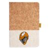 Cork And Heathered Fabric Hardcover Journal 5.5" X 8.25" Thumbnail