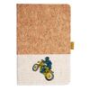 Cork And Heathered Fabric Hardcover Journal 5.5" X 8.25" Thumbnail