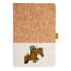 Cork And Heathered Fabric Hardcover Journal 5.5" X 8.25" Thumbnail
