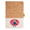 Cork And Heathered Fabric Hardcover Journal 5.5" X 8.25" Thumbnail