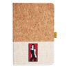 Cork And Heathered Fabric Hardcover Journal 5.5" X 8.25" Thumbnail