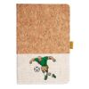 Cork And Heathered Fabric Hardcover Journal 5.5" X 8.25" Thumbnail