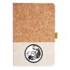 Cork And Heathered Fabric Hardcover Journal 5.5" X 8.25" Thumbnail