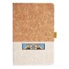 Cork And Heathered Fabric Hardcover Journal 5.5" X 8.25" Thumbnail