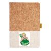 Cork And Heathered Fabric Hardcover Journal 5.5" X 8.25" Thumbnail