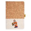 Cork And Heathered Fabric Hardcover Journal 5.5" X 8.25" Thumbnail