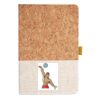 Cork And Heathered Fabric Hardcover Journal 5.5" X 8.25" Thumbnail