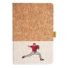 Cork And Heathered Fabric Hardcover Journal 5.5" X 8.25" Thumbnail