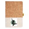 Cork And Heathered Fabric Hardcover Journal 5.5" X 8.25" Thumbnail