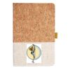 Cork And Heathered Fabric Hardcover Journal 5.5" X 8.25" Thumbnail