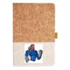 Cork And Heathered Fabric Hardcover Journal 5.5" X 8.25" Thumbnail