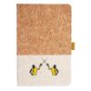 Cork And Heathered Fabric Hardcover Journal 5.5" X 8.25" Thumbnail