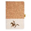 Cork And Heathered Fabric Hardcover Journal 5.5" X 8.25" Thumbnail