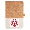 Cork And Heathered Fabric Hardcover Journal 5.5" X 8.25" Thumbnail