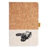 Cork And Heathered Fabric Hardcover Journal 5.5" X 8.25" Thumbnail