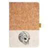 Cork And Heathered Fabric Hardcover Journal 5.5" X 8.25" Thumbnail