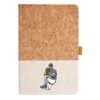 Cork And Heathered Fabric Hardcover Journal 5.5" X 8.25" Thumbnail