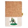Cork And Heathered Fabric Hardcover Journal 5.5" X 8.25" Thumbnail