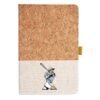Cork And Heathered Fabric Hardcover Journal 5.5" X 8.25" Thumbnail