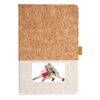 Cork And Heathered Fabric Hardcover Journal 5.5" X 8.25" Thumbnail