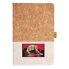 Cork And Heathered Fabric Hardcover Journal 5.5" X 8.25" Thumbnail