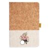 Cork And Heathered Fabric Hardcover Journal 5.5" X 8.25" Thumbnail