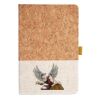 Cork And Heathered Fabric Hardcover Journal 5.5" X 8.25" Thumbnail