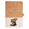 Cork And Heathered Fabric Hardcover Journal 5.5" X 8.25" Thumbnail