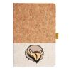 Cork And Heathered Fabric Hardcover Journal 5.5" X 8.25" Thumbnail