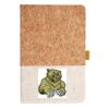 Cork And Heathered Fabric Hardcover Journal 5.5" X 8.25" Thumbnail