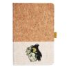 Cork And Heathered Fabric Hardcover Journal 5.5" X 8.25" Thumbnail
