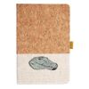 Cork And Heathered Fabric Hardcover Journal 5.5" X 8.25" Thumbnail
