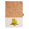 Cork And Heathered Fabric Hardcover Journal 5.5" X 8.25" Thumbnail