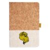 Cork And Heathered Fabric Hardcover Journal 5.5" X 8.25" Thumbnail