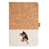 Cork And Heathered Fabric Hardcover Journal 5.5" X 8.25" Thumbnail