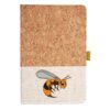 Cork And Heathered Fabric Hardcover Journal 5.5" X 8.25" Thumbnail