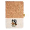 Cork And Heathered Fabric Hardcover Journal 5.5" X 8.25" Thumbnail