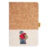 Cork And Heathered Fabric Hardcover Journal 5.5" X 8.25" Thumbnail